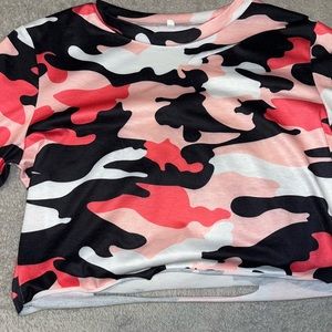 Cameo ripped crop top